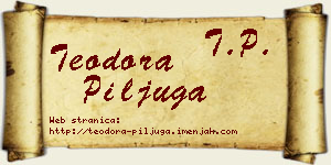 Teodora Piljuga vizit kartica